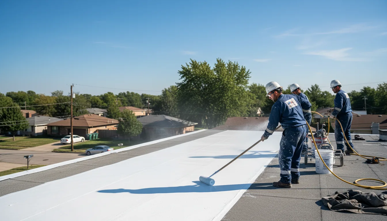 Commercial roof coating in Cedar Grove, NC near me